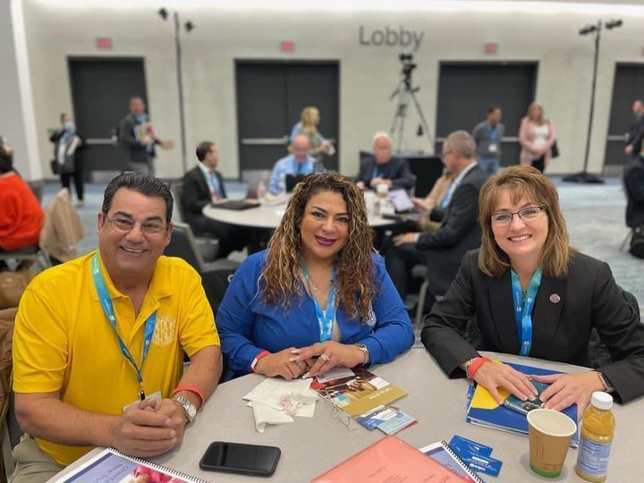 New Board Members at training with Superintendent