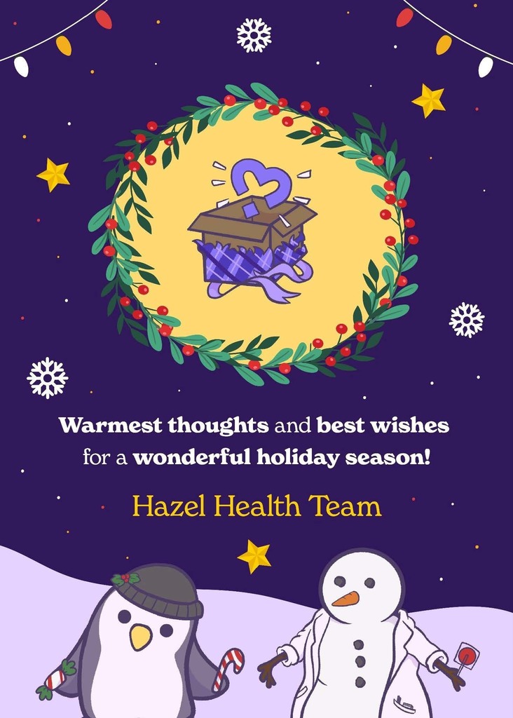 Hazel Health holiday card