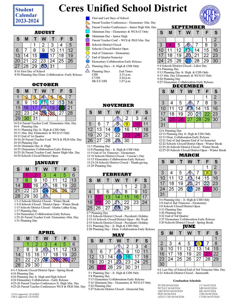 2023-2024 Student Calendar