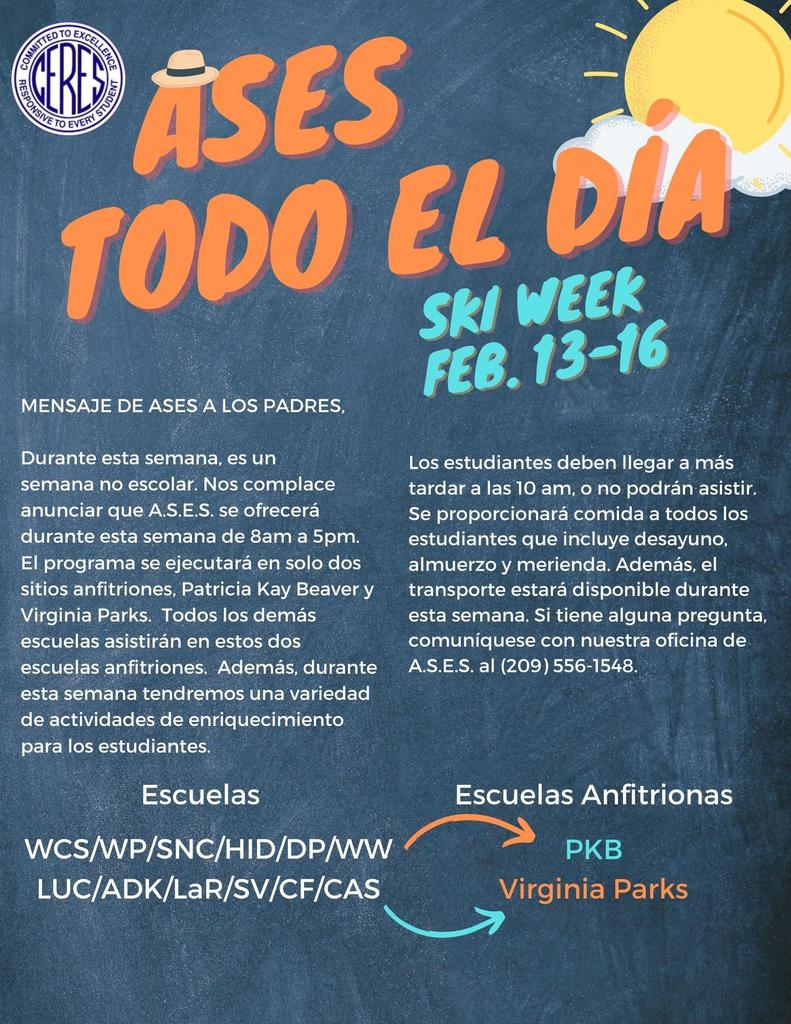 ASES All Day Flyer Spanish