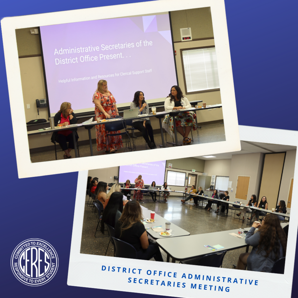 Snapshots of secretaries meeting